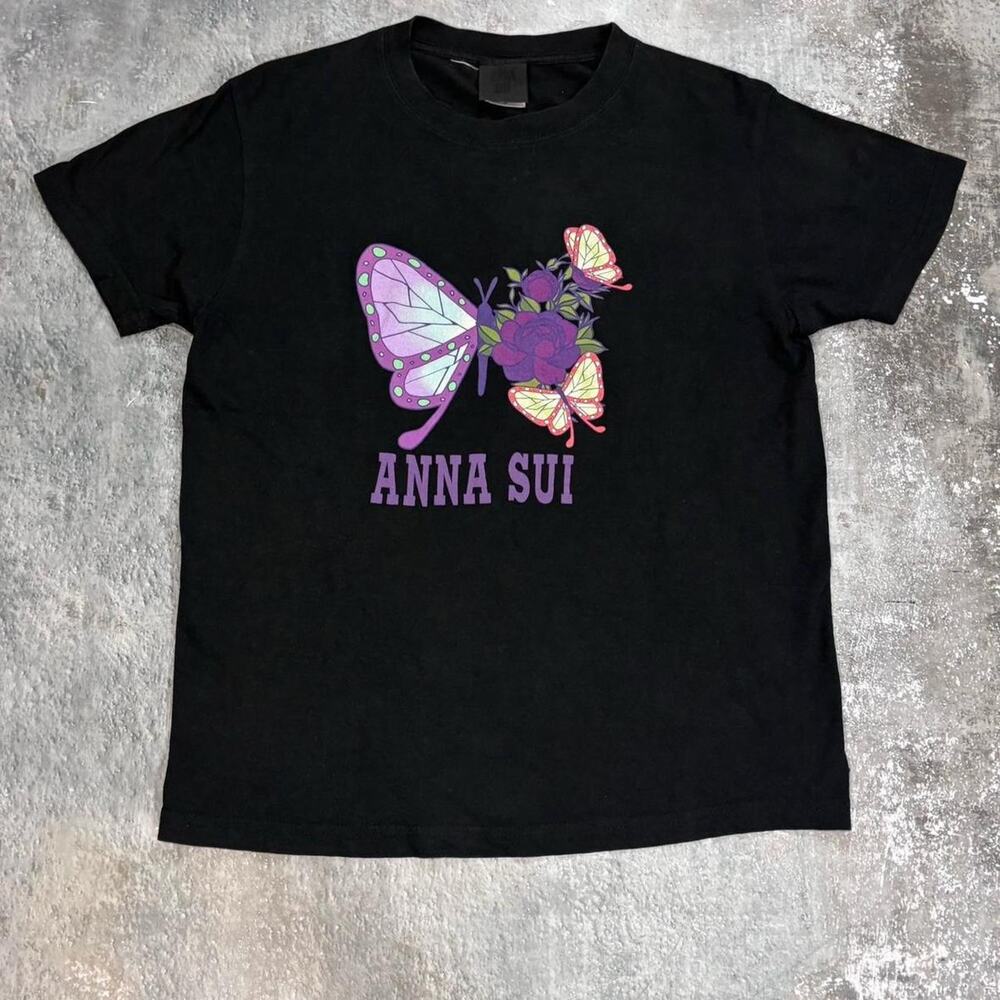 Demon Slayer Kimetsu No Yaiba Annasui Collaboration T-Shirt Butterfly. Small